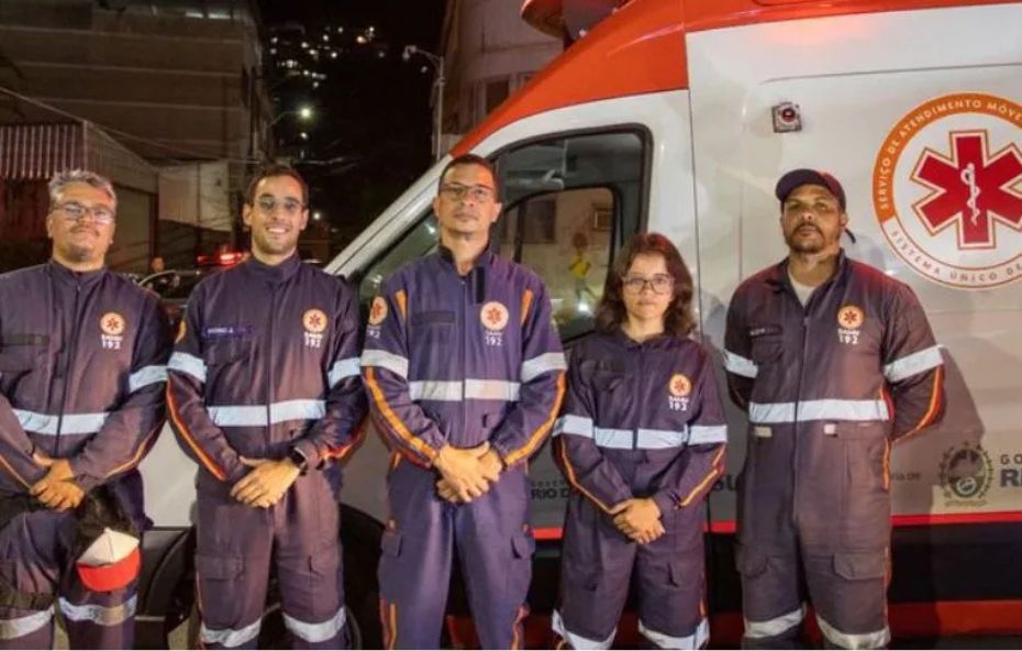 Equipe do Samu em Barra do Piraí