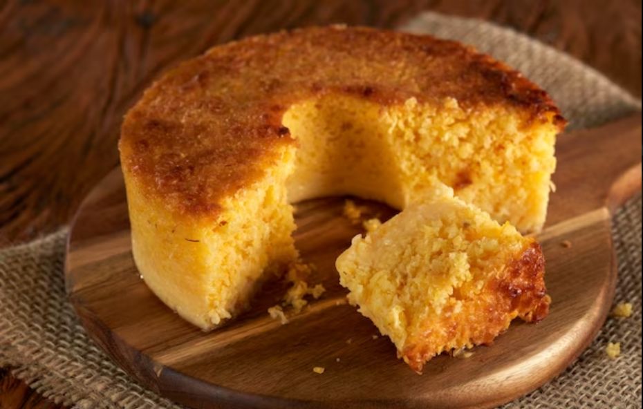 Bolo de Fubá com Queijo - Dona Olga - Barra do Pirai RJ